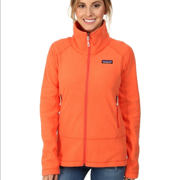 Patagonia Emmilen Fleece Orange Zip Up 